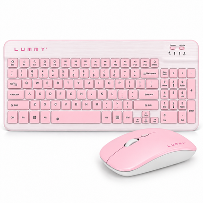 Teclado Inalámbrico Lummy Bluetooth con Teclas Multimedia y Batería Recargable