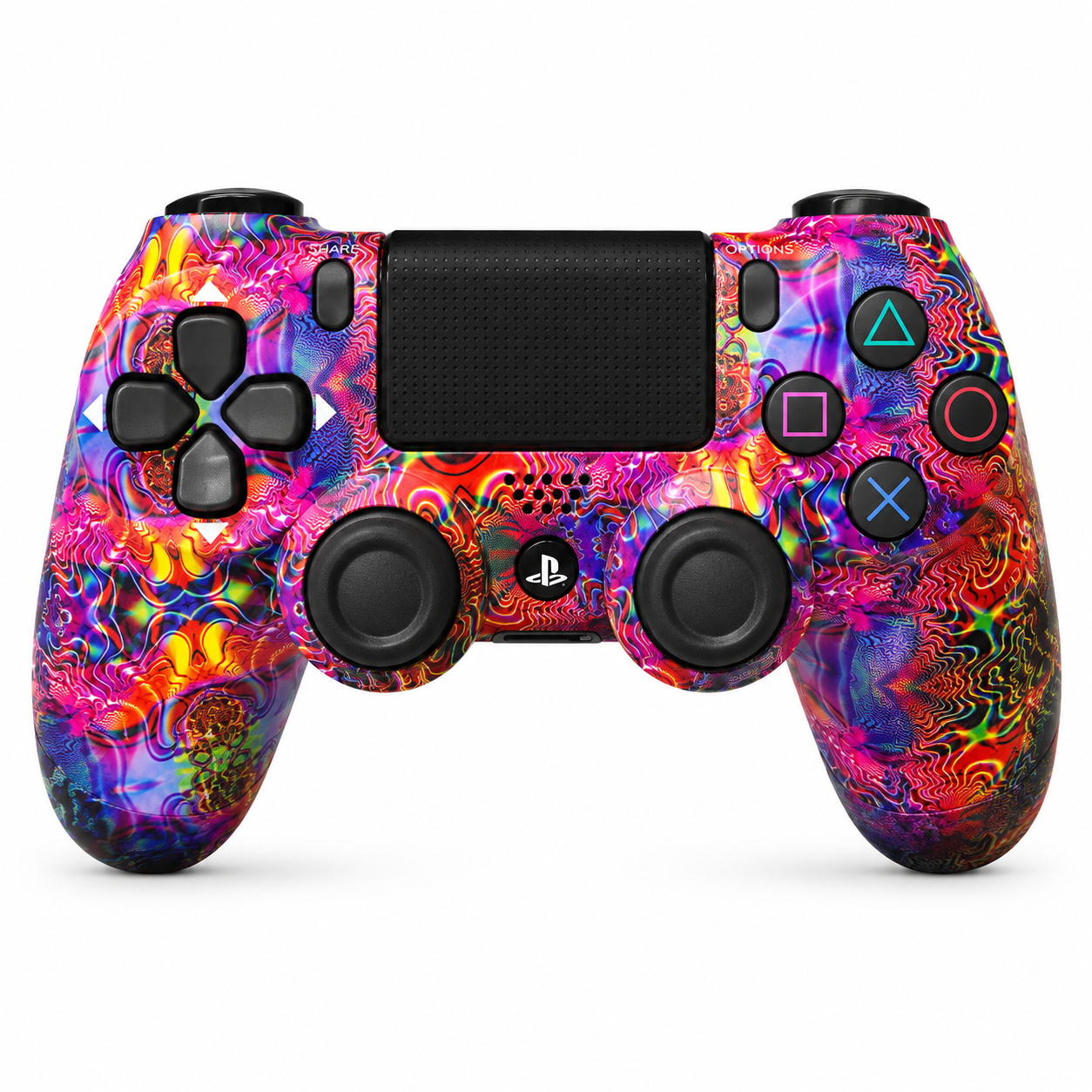 Control Inalámbrico DualShock Estampado - para Playstation 4-PS4- Play 4 / PC por modo Bluetooth