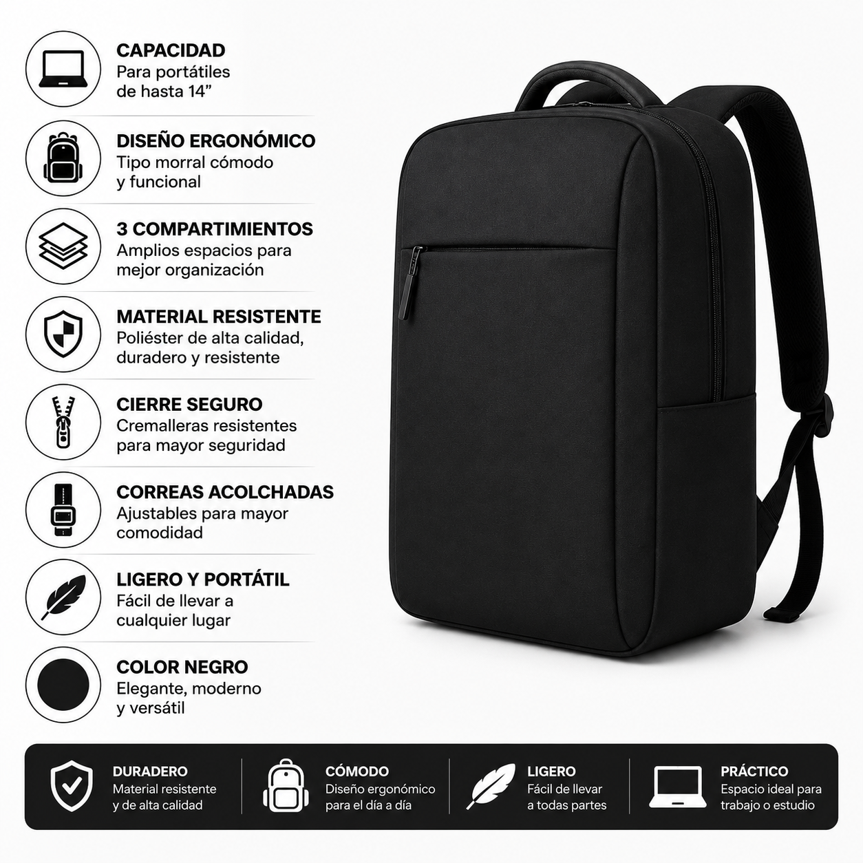 Morral Maxell para Portátil de hasta 14"