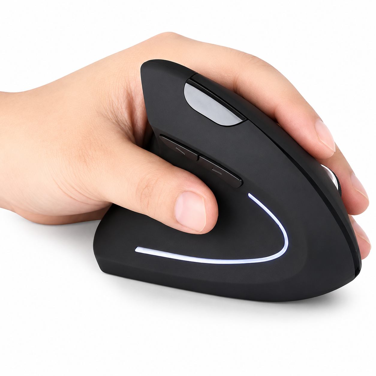 Mouse Ergonómico alambrico Vertical Mano Izquierda ( zurdo ) USB 1600 DPI Gamer
