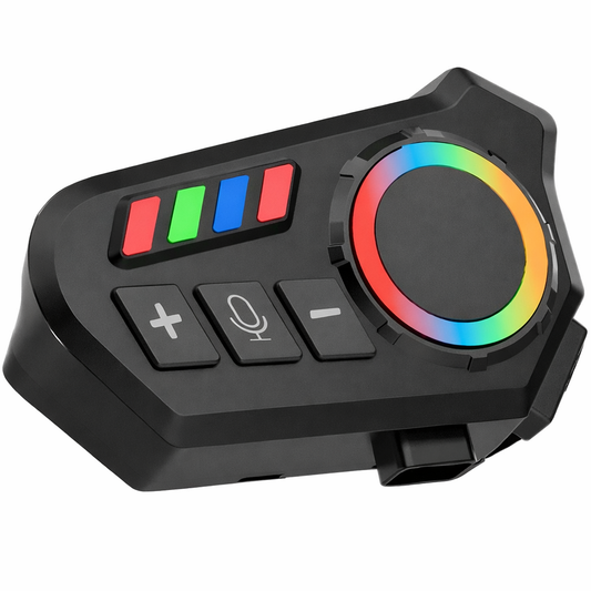 Auriculares Bluetooth para Casco de Moto IPX6 con Micrófono y GPS