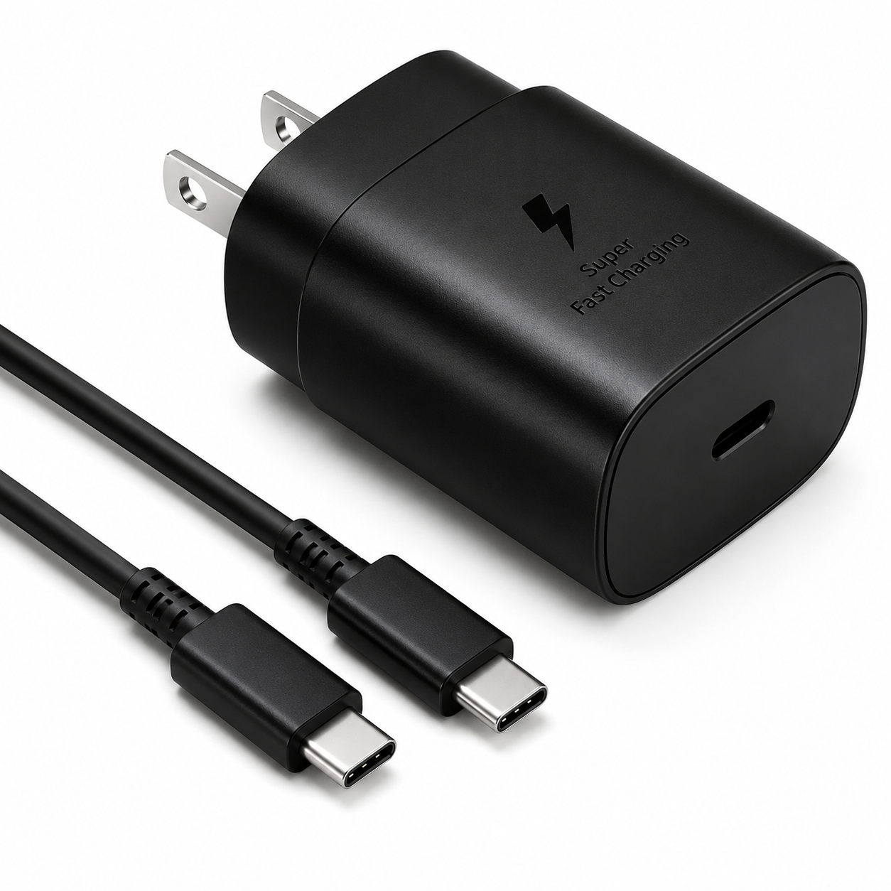 Cargador 25W USB-C PD  Cable USB-A a USB-C de 1 Metro Para Samsung