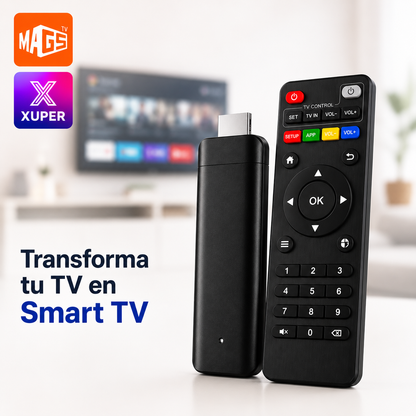 Android TV Stick Full HD Streaming Compatible con Magistv / Xuper estilo watch onn