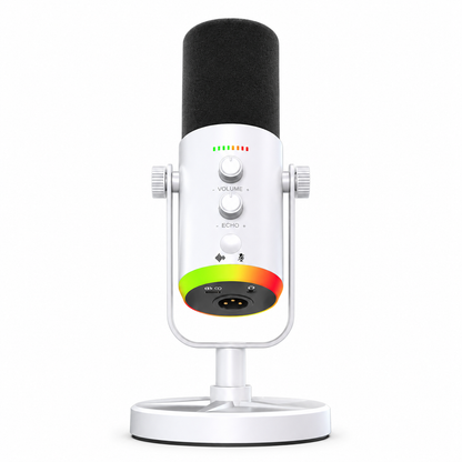 Micrófono USB Profesional RGB para PC y Streaming | Condensador Cardioide con Filtro Podcast