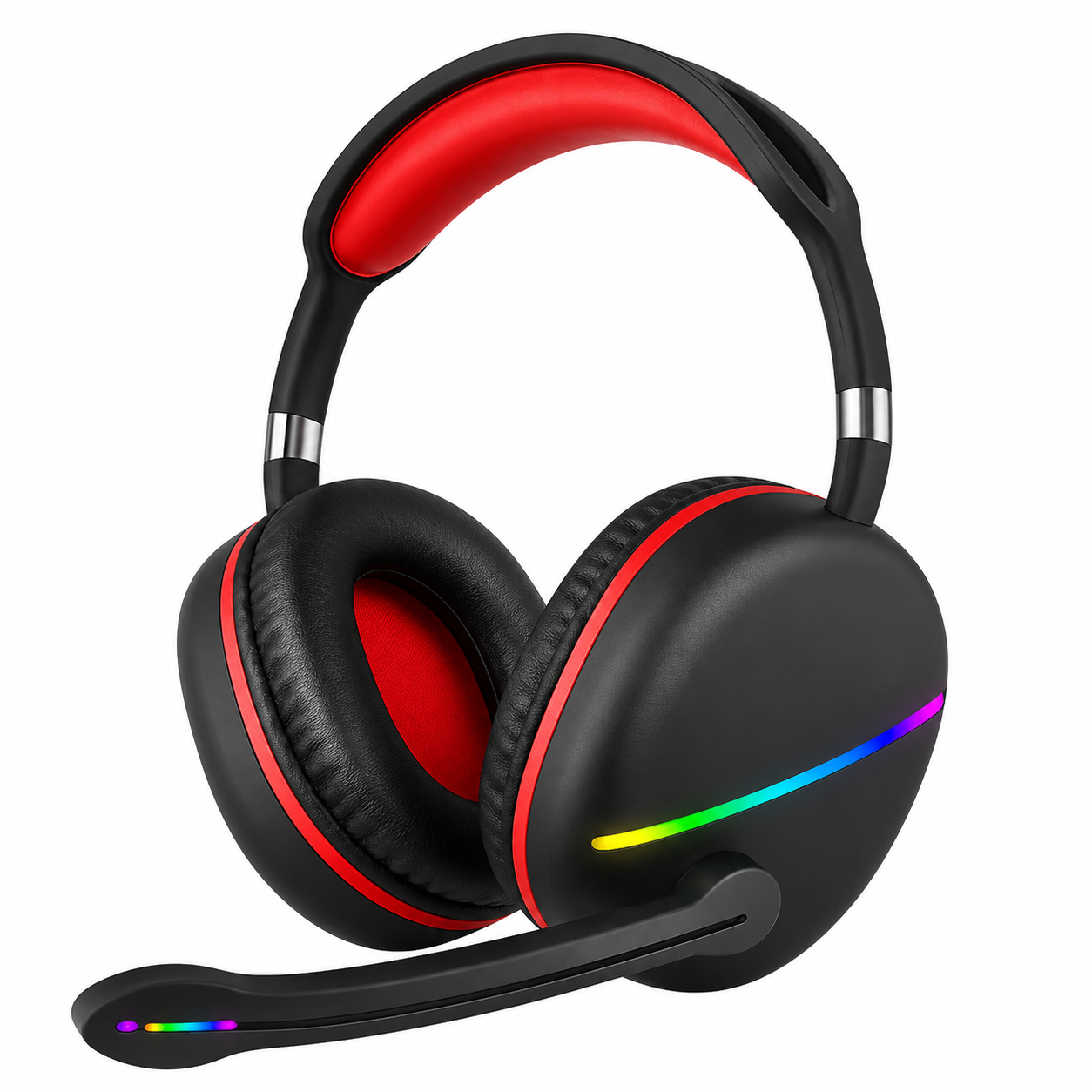 Audífonos Gamer Max15 Sonido 6d + Luces Led Rgb + Micrófono.