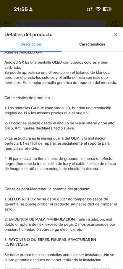 Pantalla Completa iPhone 11 Amoled GX con Imagen Superior Premium