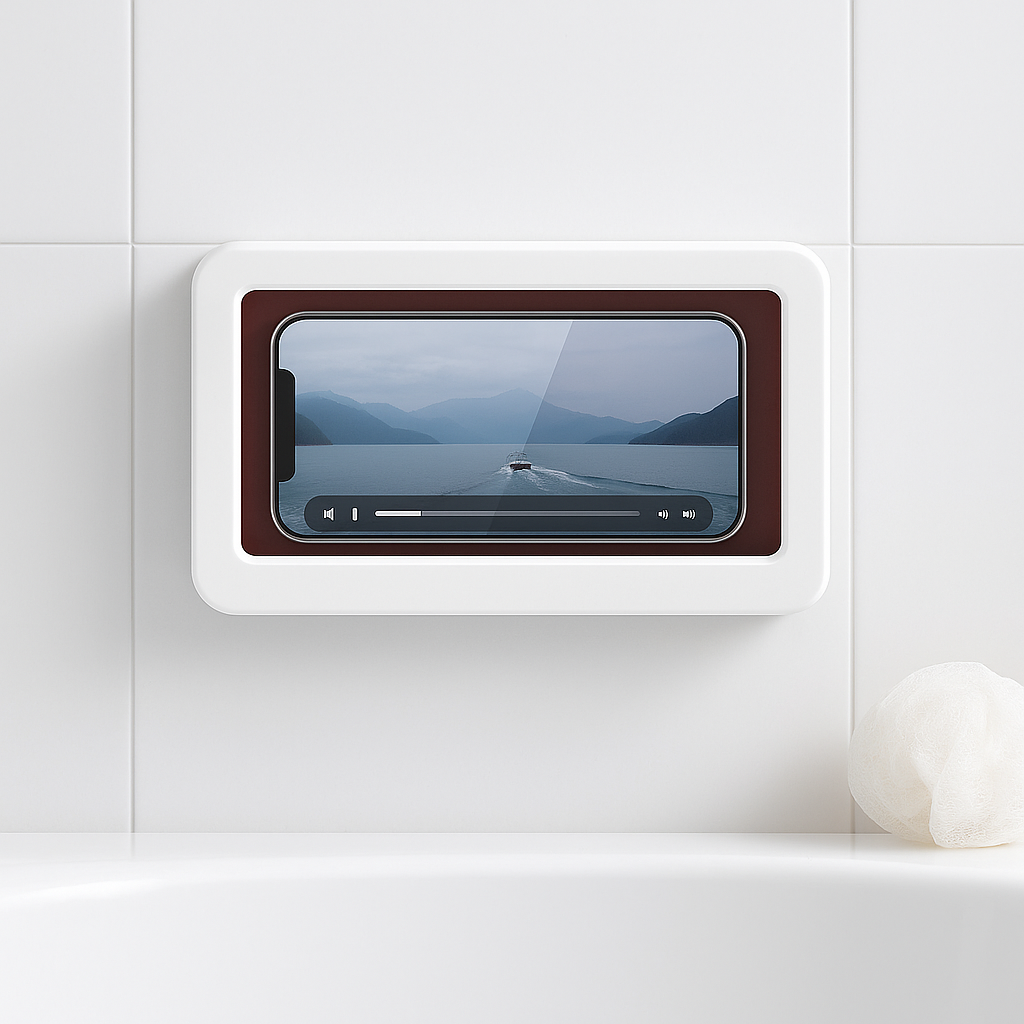 Soporte Impermeable para Celular de Ducha con Pantalla Táctil
