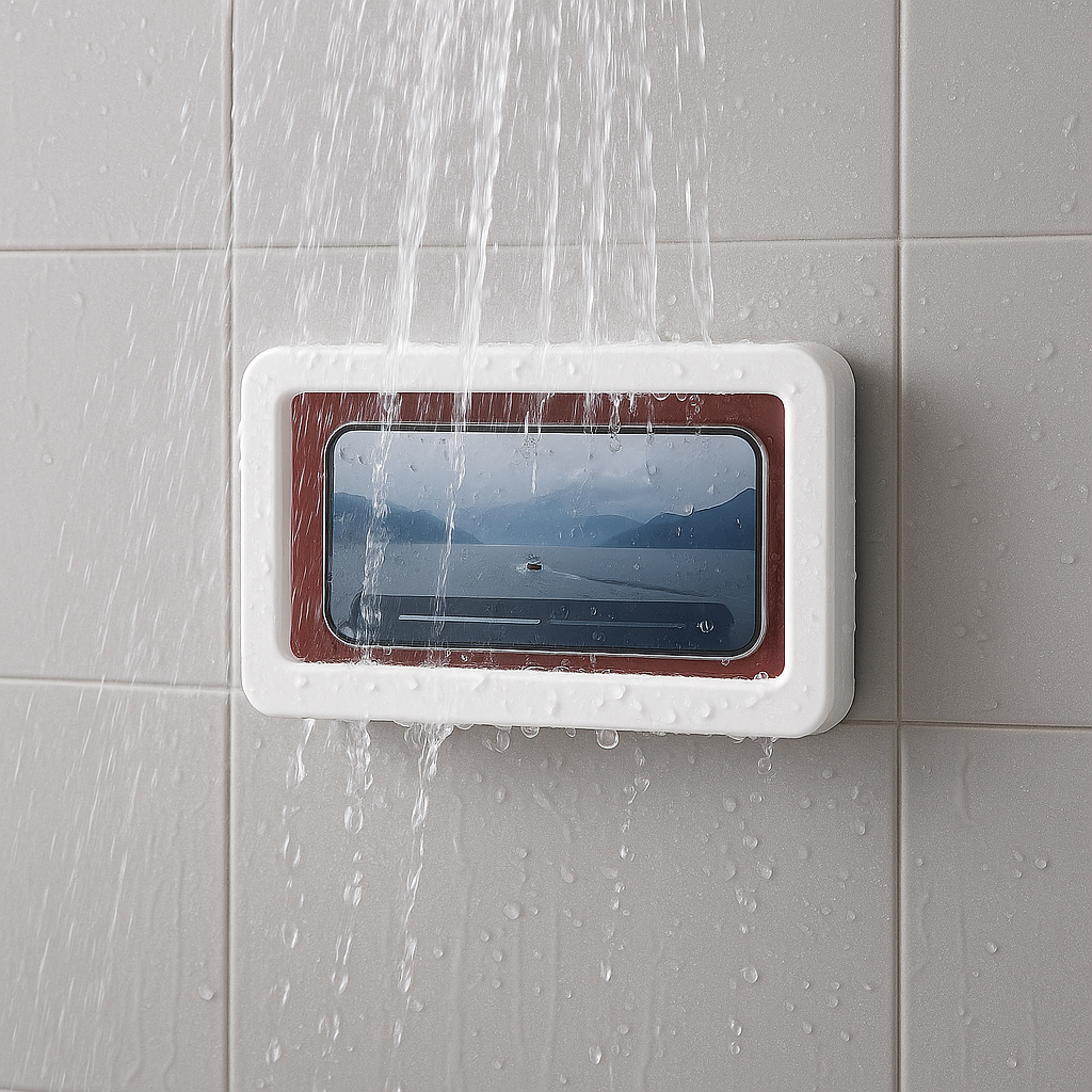 Soporte Impermeable para Celular de Ducha con Pantalla Táctil