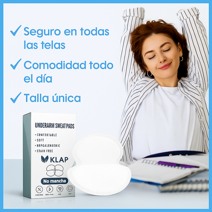 Almohadilla Klap Antisudor para Axilas y Protección de Ropa