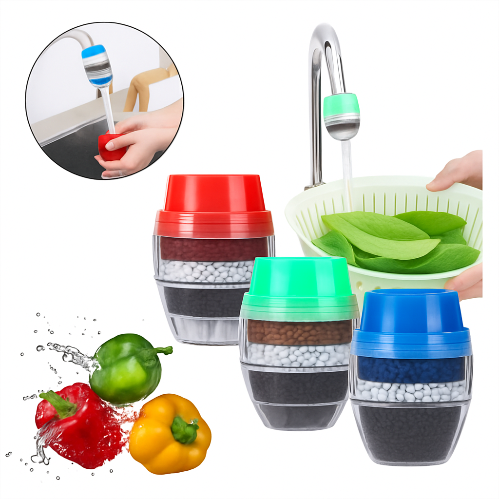Filtro Purificador de Grifo con Carbón Activado para Agua Limpia