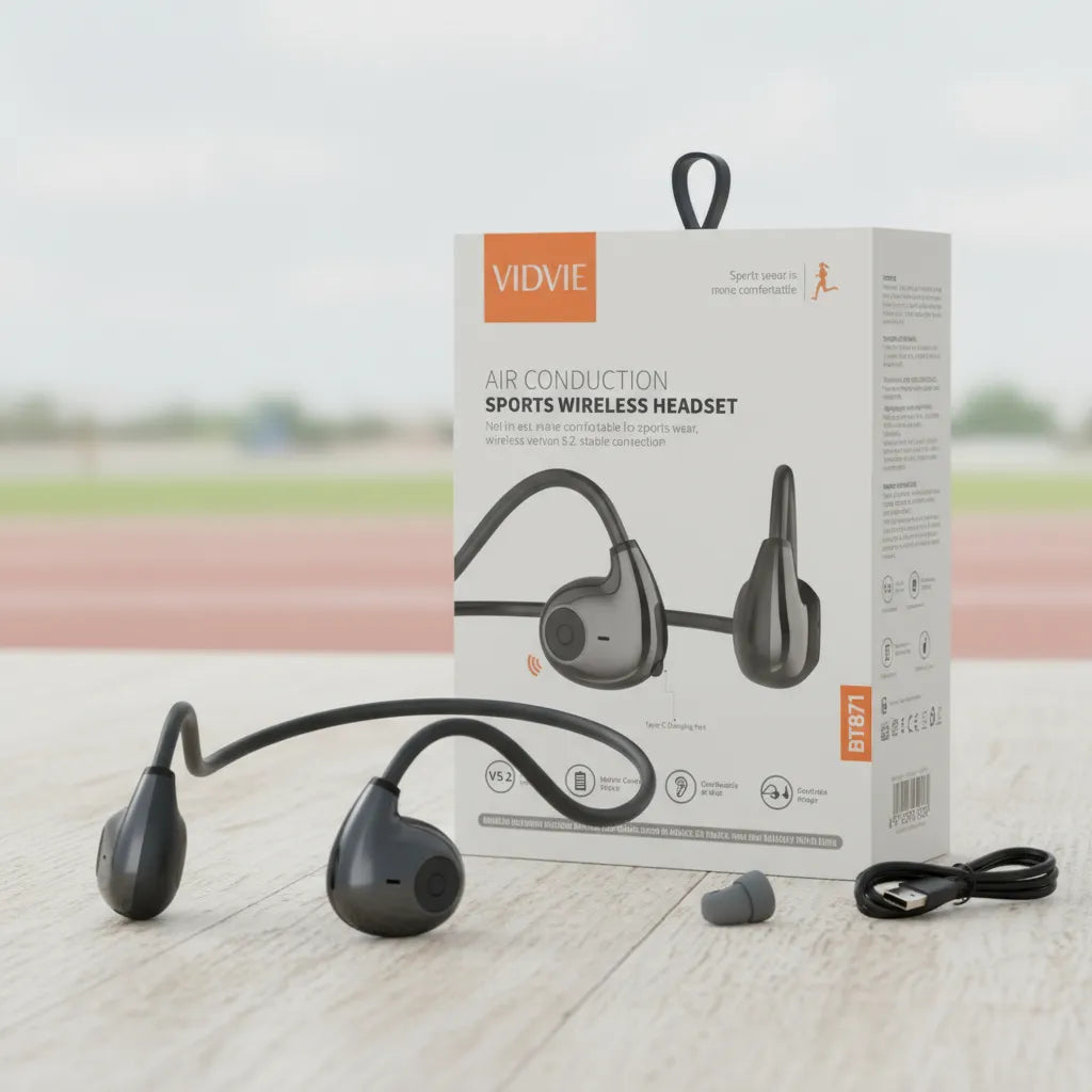 Audífonos Oseos Inalámbricos Vidvie BT871 Bluetooth 5.2 – Sonido Premium, Micrófono y Diseño Deportivo