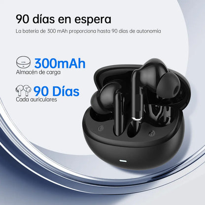 Audífonos Inalámbricos Bluetooth 5.3 G-Tide L42 TWS IPX4 Negro para Android y iPhone