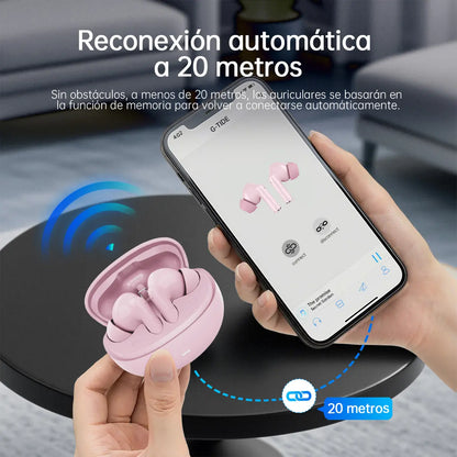 Audífonos Inalámbricos Bluetooth 5.3 G-Tide L42 TWS IPX4 Negro para Android y iPhone