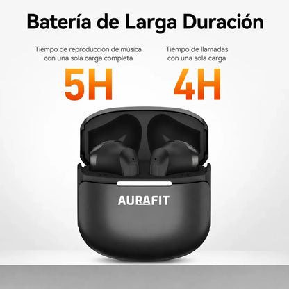 Audífonos Bluetooth Mobulaa WF6 con Traductor IA 100+ Idiomas, Cancelación de Ruido y Sonido Hi-Fi