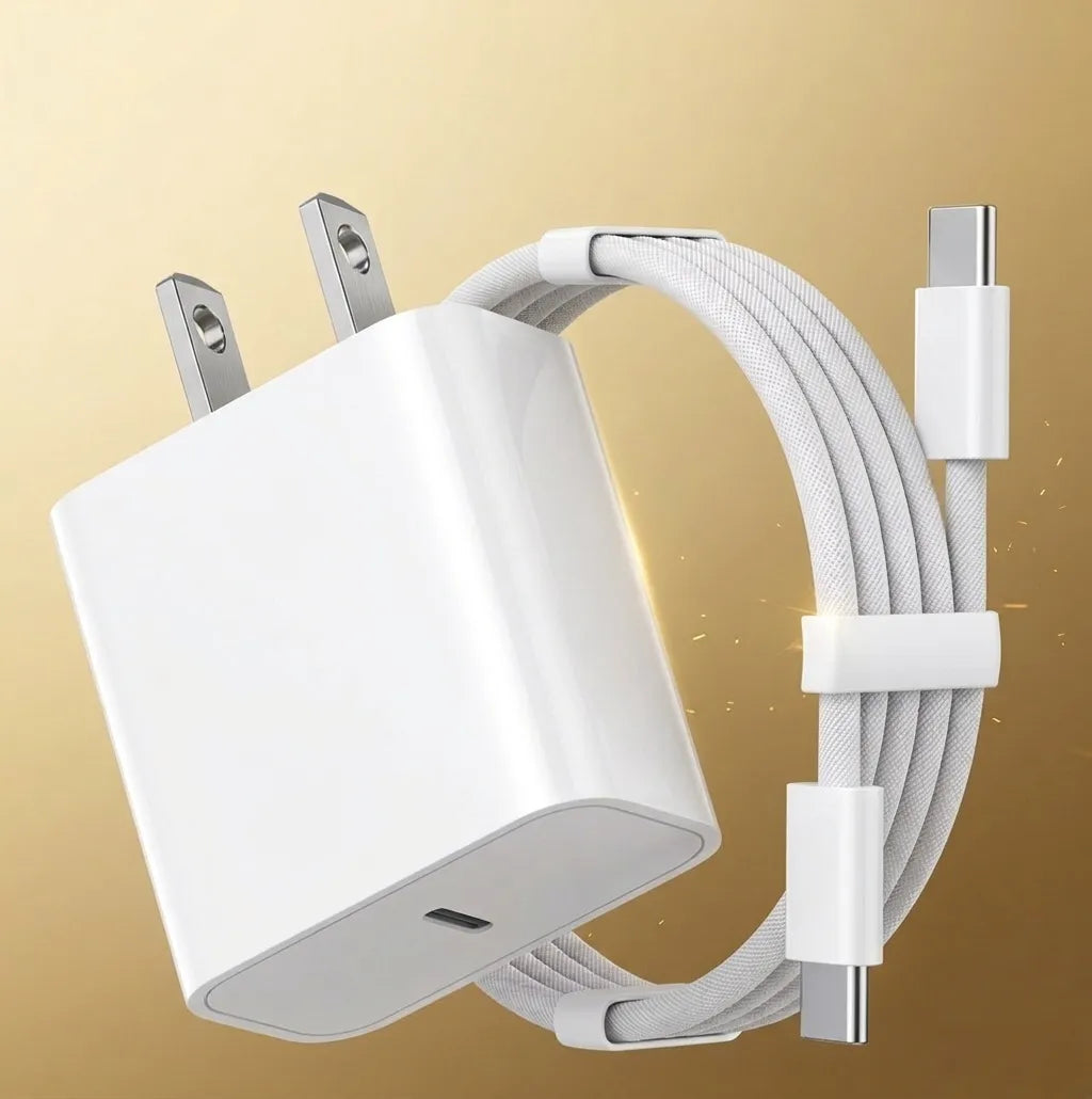 Cargador Rápido 35W USB-C Compatible con iPhone y Android Tipo C