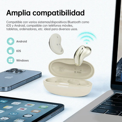 Audífonos Bluetooth Bean 1 TWS Cancelación Ruido para iphone y android ideal para usar con casco para Motocicleta