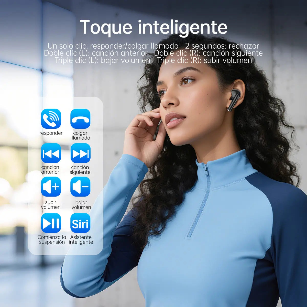 Audífonos Inalámbricos Bluetooth 5.3 G-Tide L42 TWS IPX4 Negro para Android y iPhone