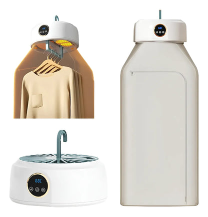 Mini Secadora Portátil 600W con Secado Rápido, Luz UV y Control de Temperatura Pro