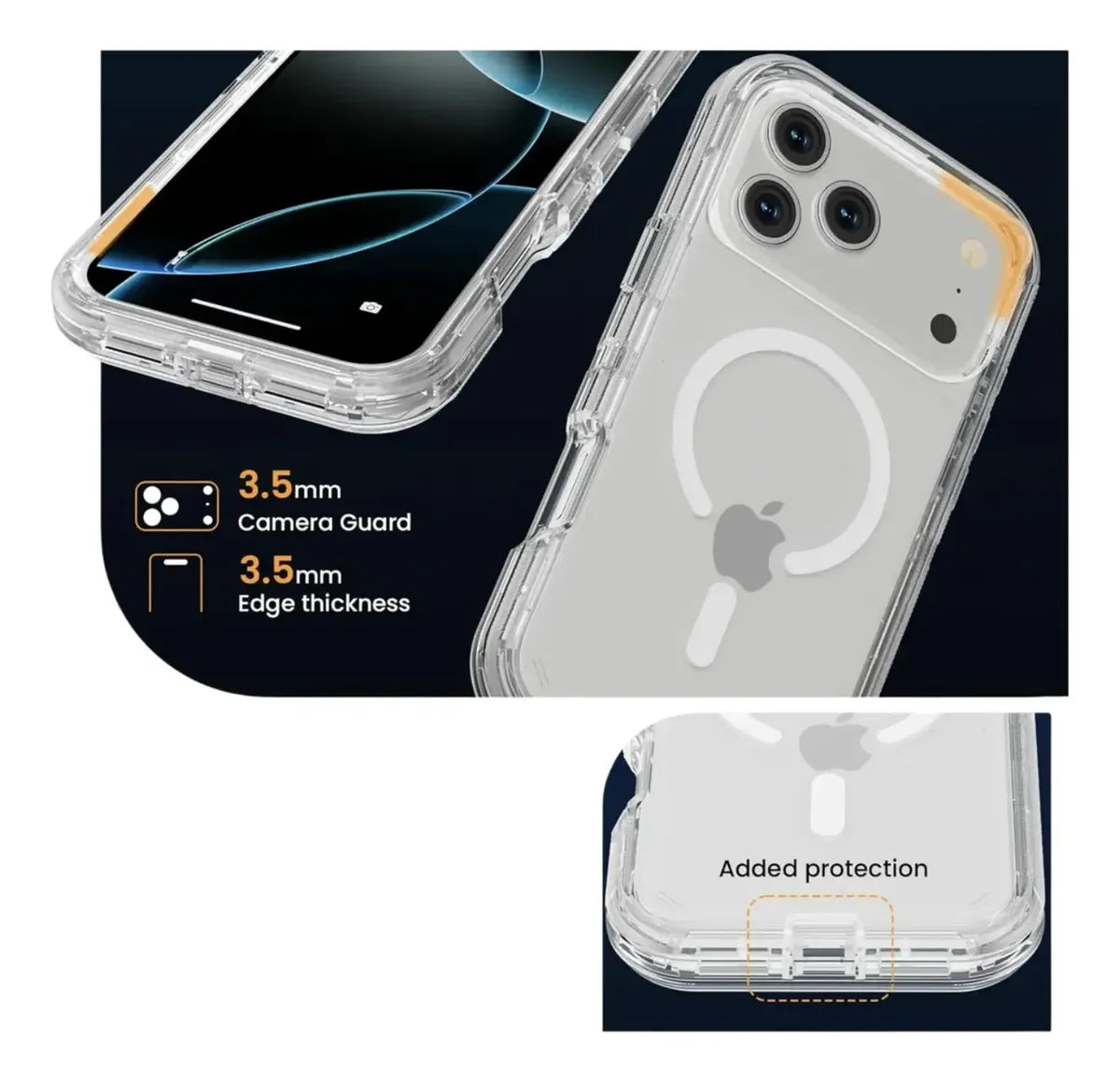 Estuche Gear4 Crystal MagSafe para iPhone Case Transparente Alta Calidad - Carcasa - Funda.