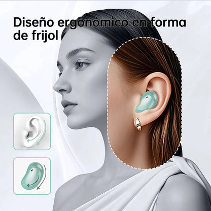 Audífonos Bluetooth Bean 1 TWS Cancelación Ruido para iphone y android ideal para usar con casco para Motocicleta
