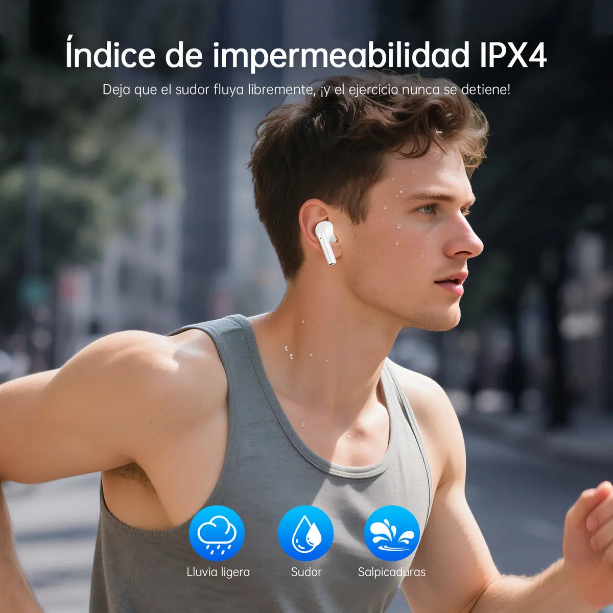 Audífonos Inalámbricos Bluetooth 5.3 G-Tide L42 TWS IPX4 Negro para Android y iPhone