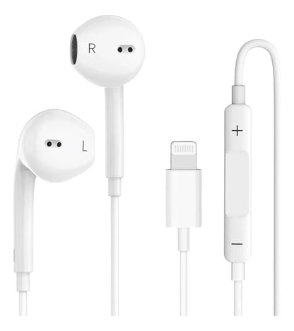 Audífonos In-Ear Lightning para iPhone con Micrófono HD y Control de Volumen