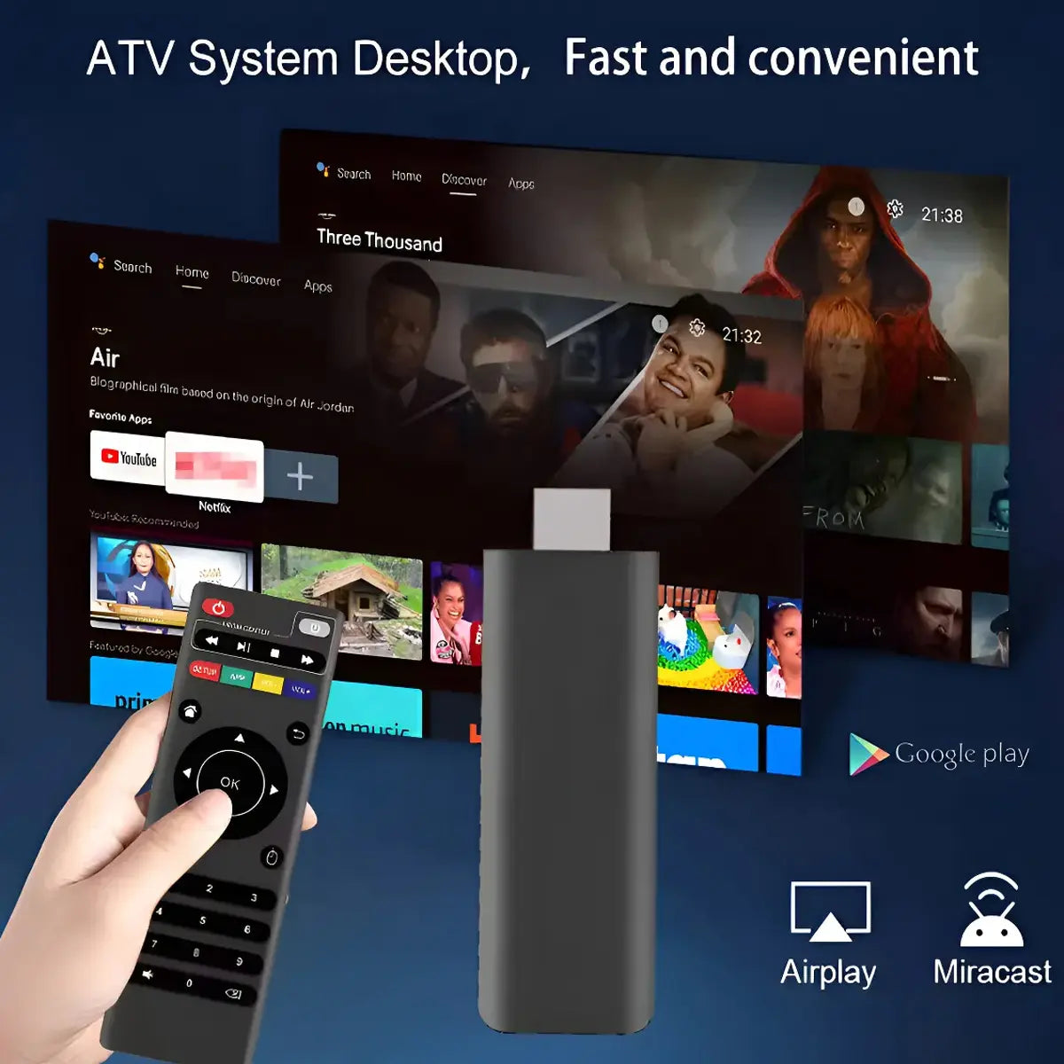 Android TV Stick  Box Universal Full HD Streaming Compatible con Magistv / Xuper estilo wath onn