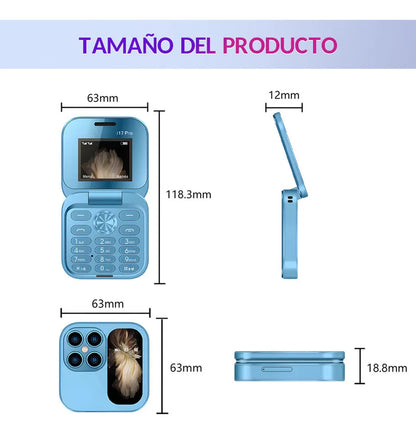 Teléfono Plegable Servo I17 Mini de Flecha con Dual SIM