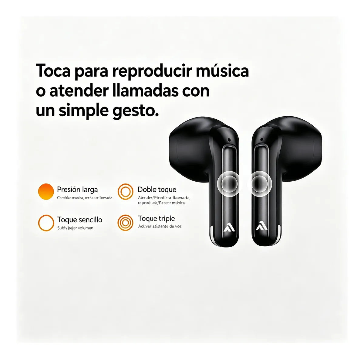 Audífonos Bluetooth Mobulaa WF6 con Traductor IA 100+ Idiomas, Cancelación de Ruido y Sonido Hi-Fi
