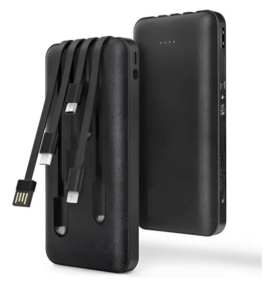 Cargador Portátil 10000mAh Para iPhone y Android cable incluido Powerbank 1Hora