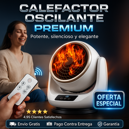 Calefactor Portátil 2 en 1 – Calor en invierno y ventilación en verano 1500W