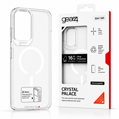 Estuche Gear4 Crystal MagSafe para Samsung Case Transparente Alta Calidad - Funda - Carcasa.