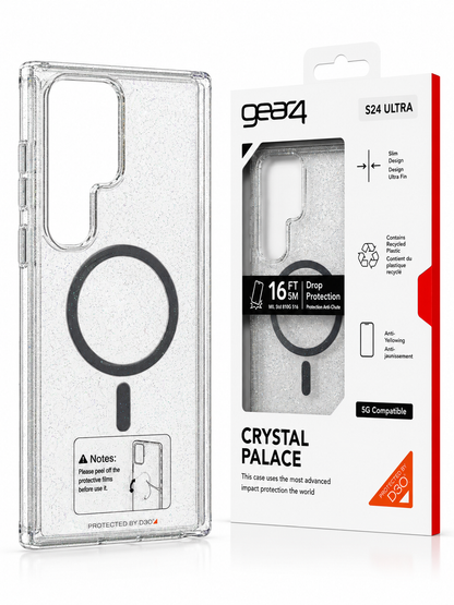 Estuche Gear4 Crystal MagSafe para Samsung Case Transparente Alta Calidad - Funda - Carcasa.