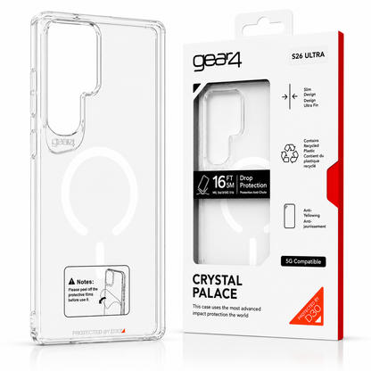Estuche Gear4 Crystal MagSafe para Samsung Case Transparente Alta Calidad - Funda - Carcasa.