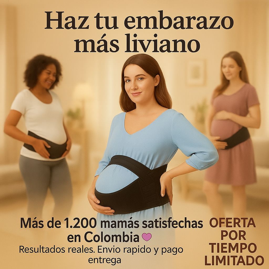 Cinturón Prenatal de Soporte para Embarazo y Alivio Lumbar