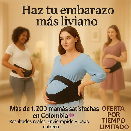 Cinturón Prenatal de Soporte para Embarazo y Alivio Lumbar