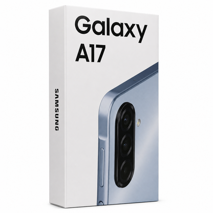 Celular Samsung Galaxy A17 128/4GB 50MP AMOLED de 6.7” Full HD+ con tasa de refresco de 90Hz.