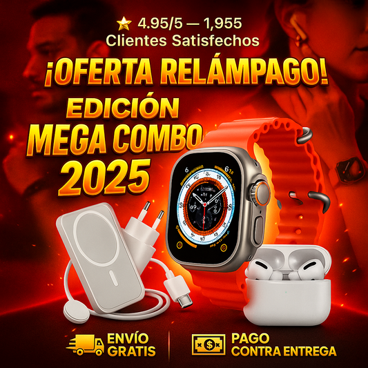 Combo Smartwatch X8 Ultra Max – Paquete 8 en 1 Completo