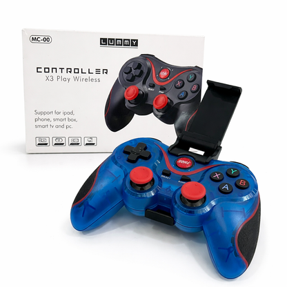 Control Gamepad Bluetooth X3 Inalámbrico para Celular, PC y TV con Soporte
