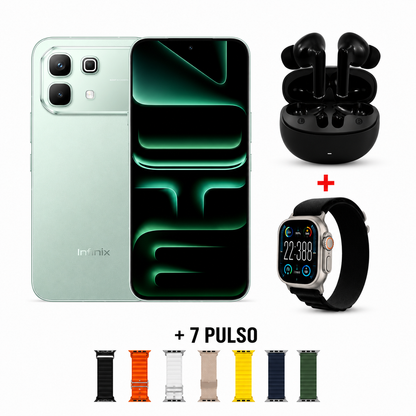 Celular Infinix Note 60 5G 512/16GB 50MP + Audífonos + Smartwatch