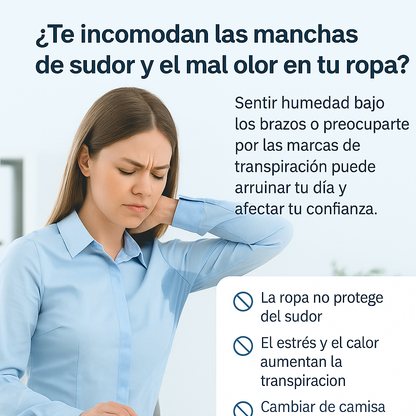 Almohadilla Klap Antisudor para Axilas y Protección de Ropa