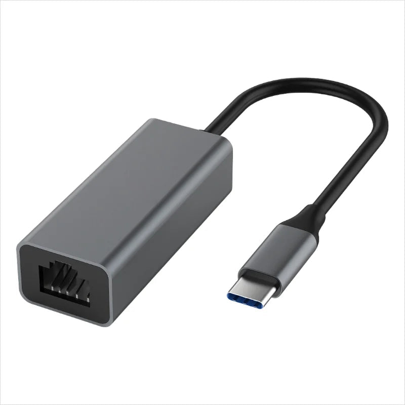 Adaptador Convertidor Puerto C A Hub Rj45 en Abs - Tecnomundointl
