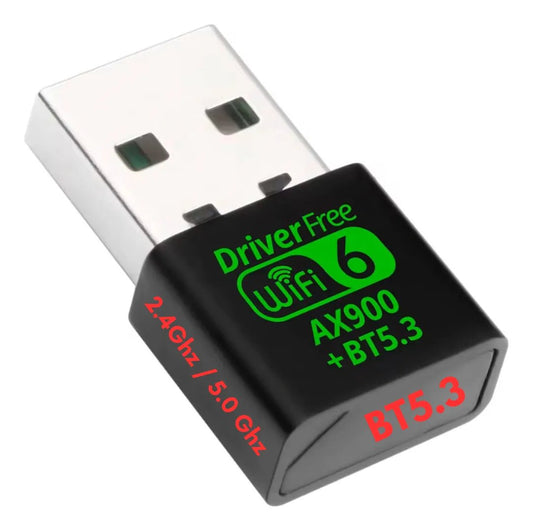 Adaptador USB WiFi 6 AX900 Dual Band con Bluetooth 5.3 - Tecnomundointl