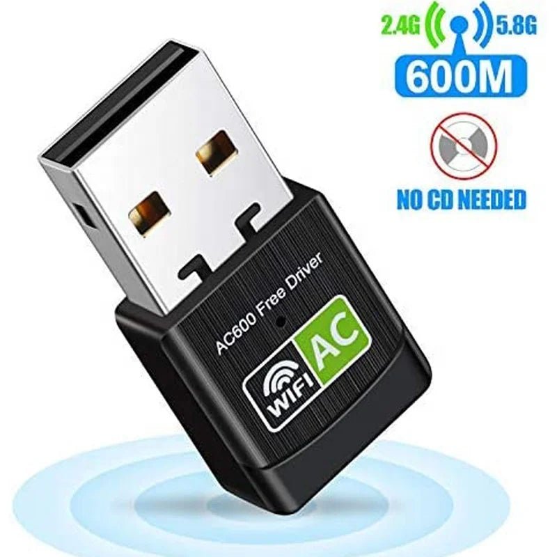 Adaptador USB WiFi Dual Band AC600 600Mb - Tecnomundointl