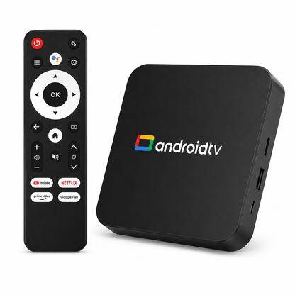 TV Box Android 14 Ultra HD 4K 8GB RAM 128GB Chromecast estilo Watch onn