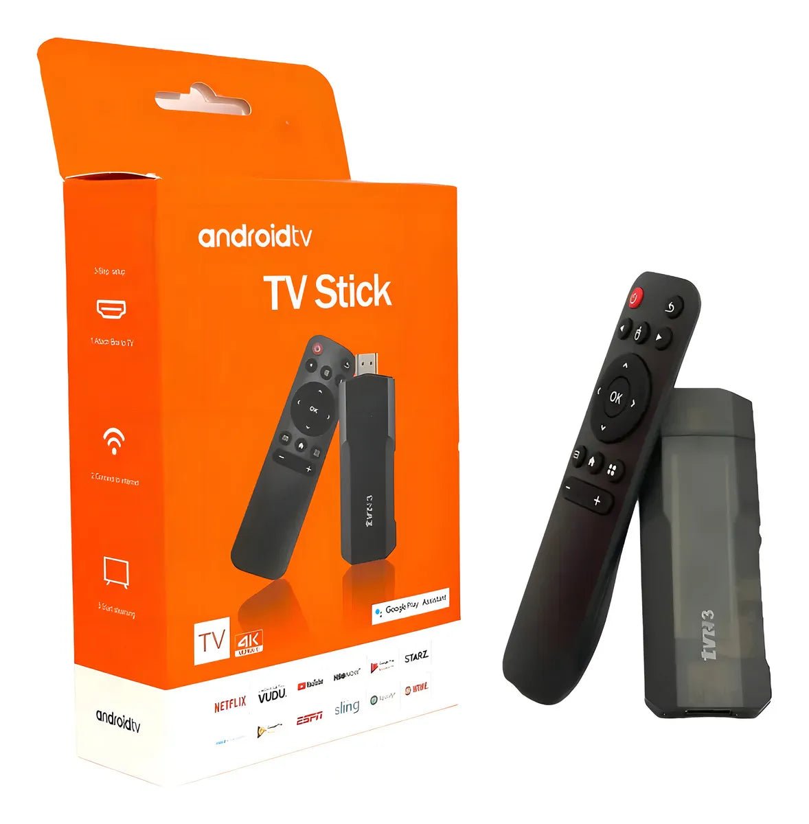 Android TV Stick 4K 16GB 2GB RAM Android 14 HDMI WiFi compatible Magistv (Xuper) - Tecnomundointl