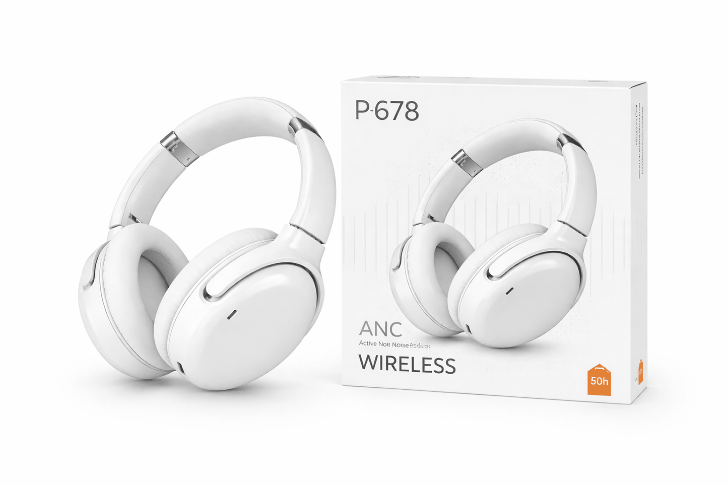 Audífonos Bluetooth P678 ANC Cancelación de Ruido Wireless 50H Batería - Tecnomundointl