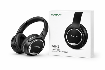 Audífonos Bluetooth SODO MH1 2 en 1 Speaker + Headphone NFC Inalámbricos - Tecnomundointl