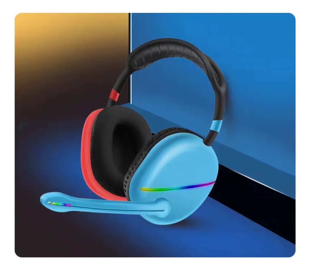 Audífonos Gamer Max15 Sonido 6d + Luces Led Rgb + Micrófono. - Tecnomundointl