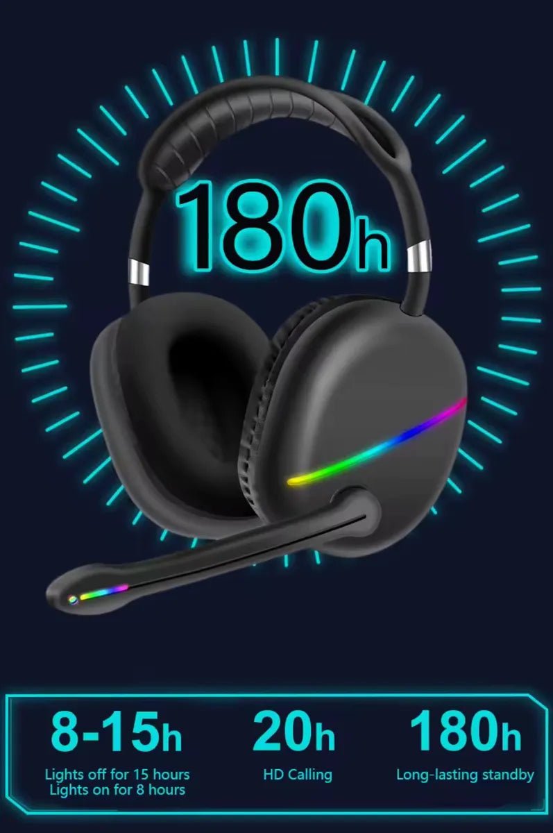 Audífonos Gamer Max15 Sonido 6d + Luces Led Rgb + Micrófono. - Tecnomundointl